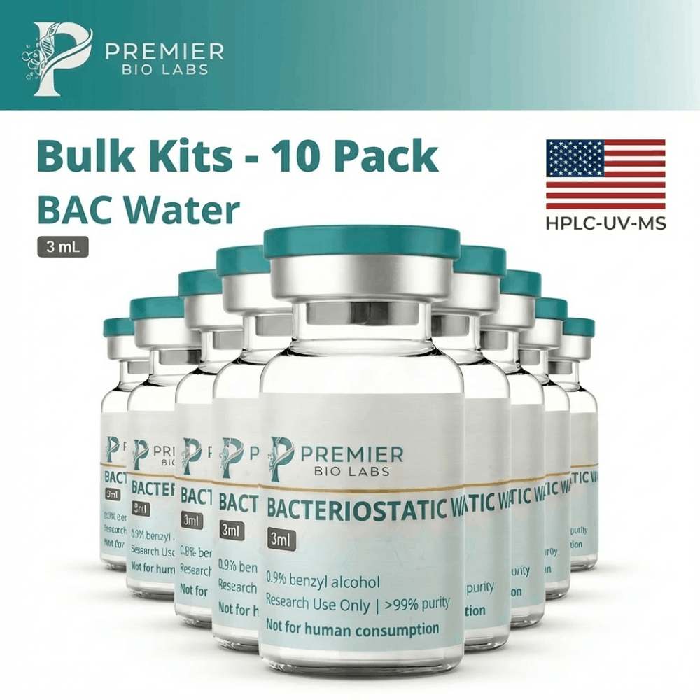 Bacteriostatic Water 3mL Bulk Kit 10 Pack