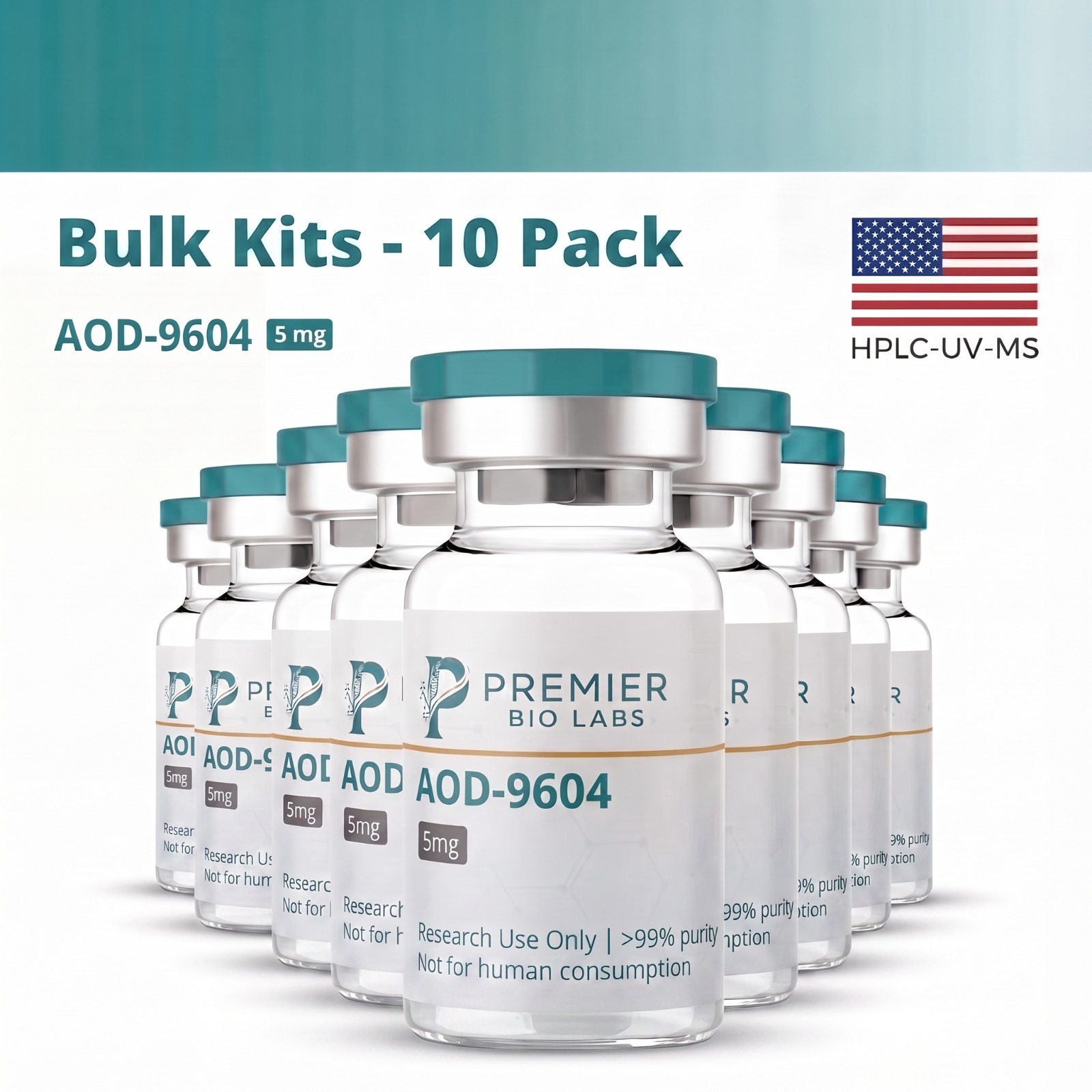 AOD-9604 5mg Bulk Kit – 10 Pack