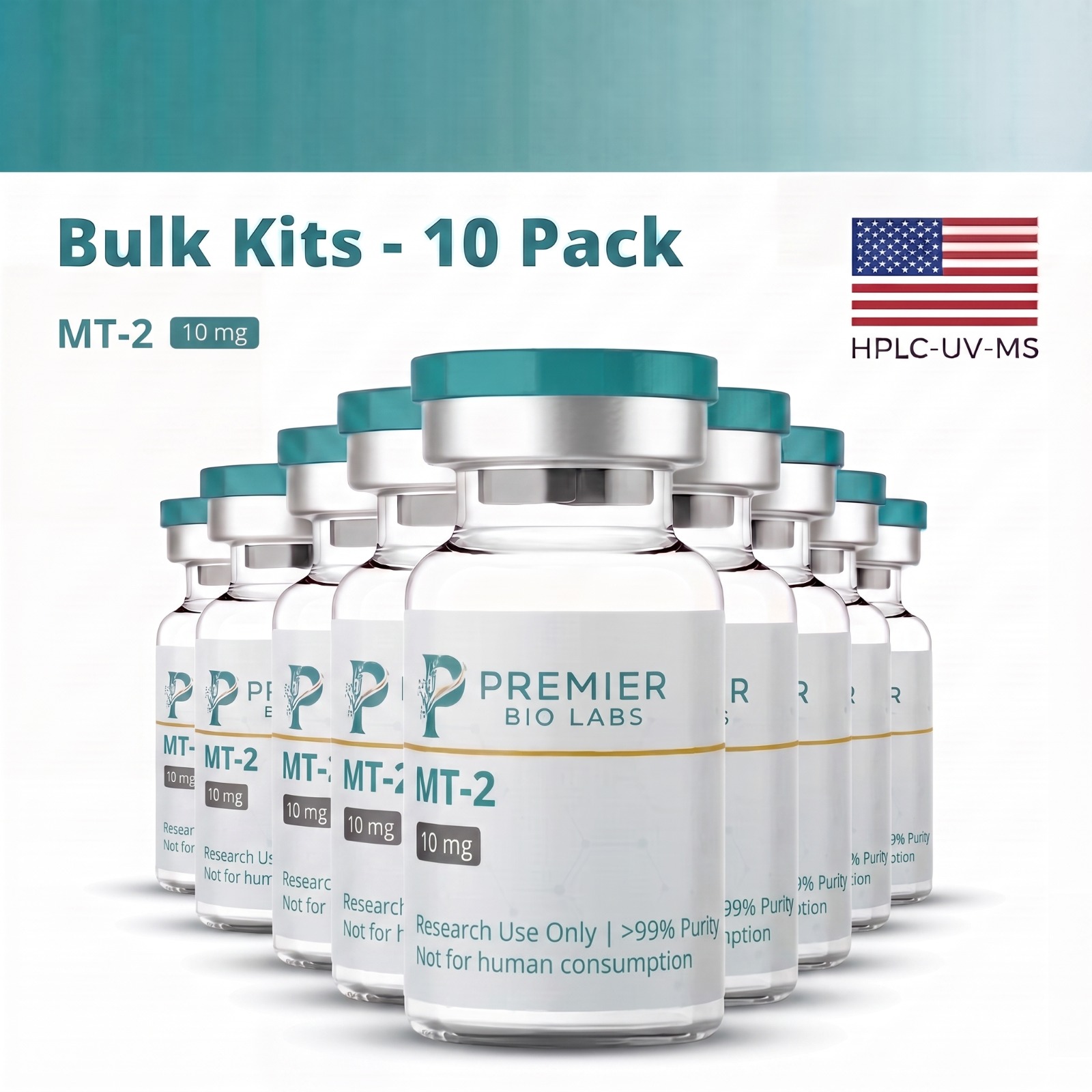 Melanotan 2 (MT-2) 10mg Bulk Kit – 10 Pack