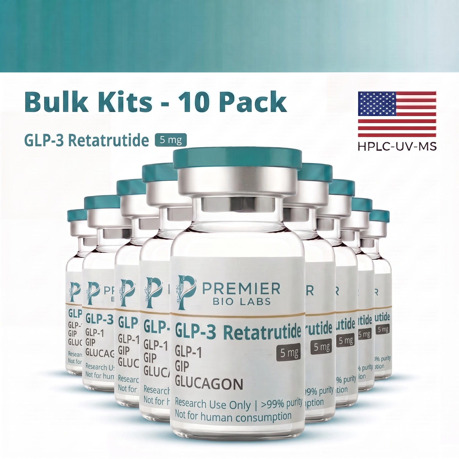 GLP-3 RT 5mg Bulk Kit – 10 Pack
