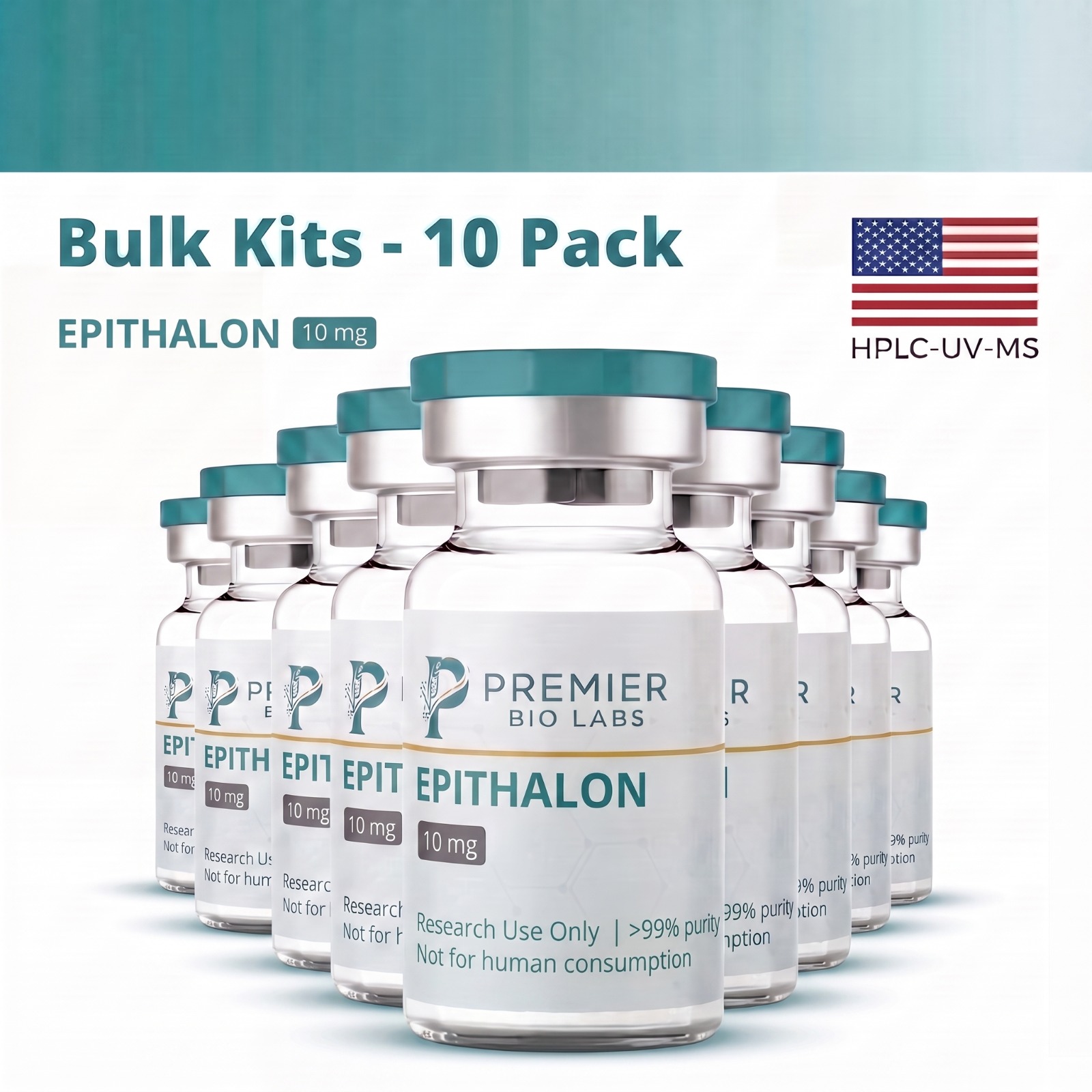 Epithalon 10mg Bulk Kit – 10 Pack