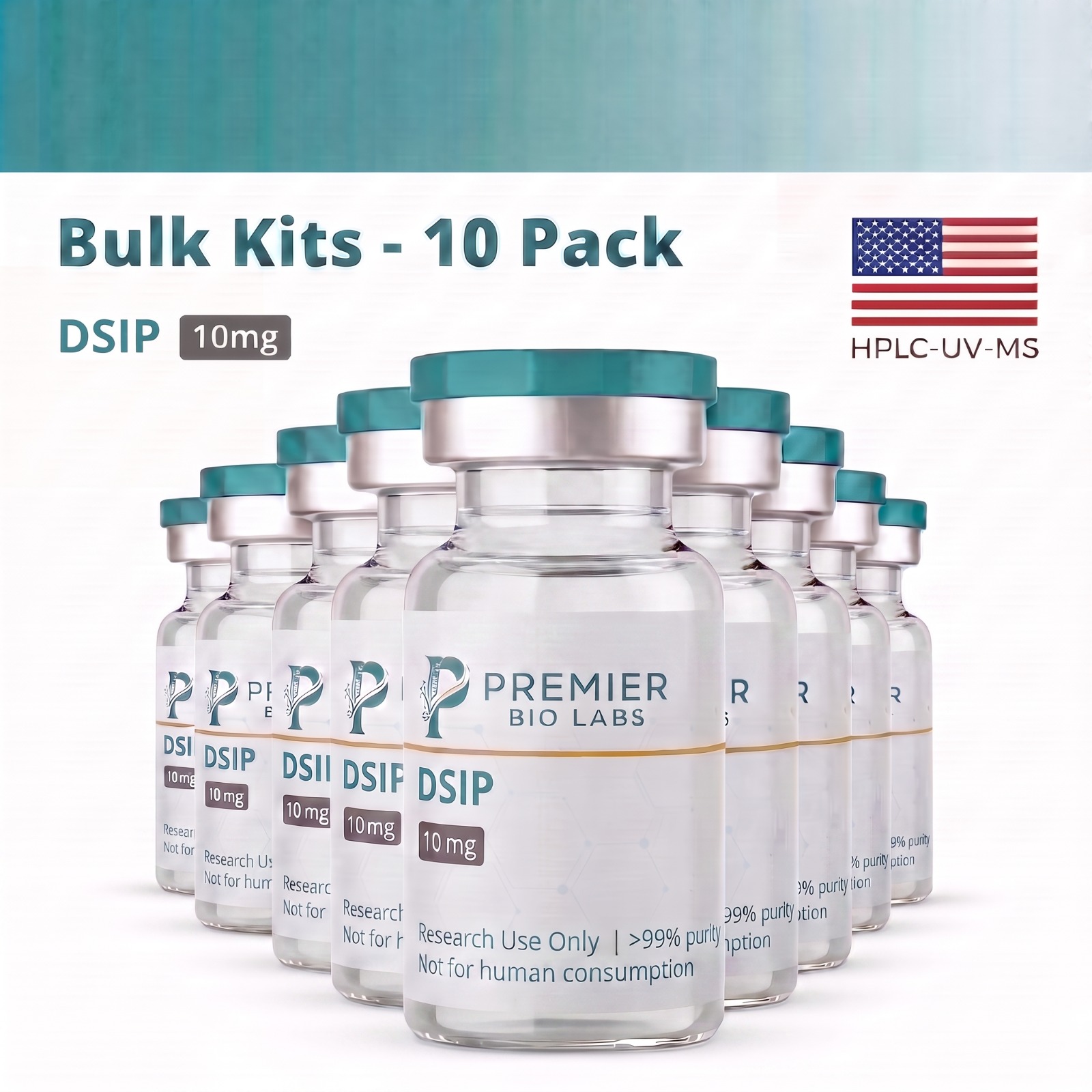 DSIP 10mg Bulk Kit – 10 Pack