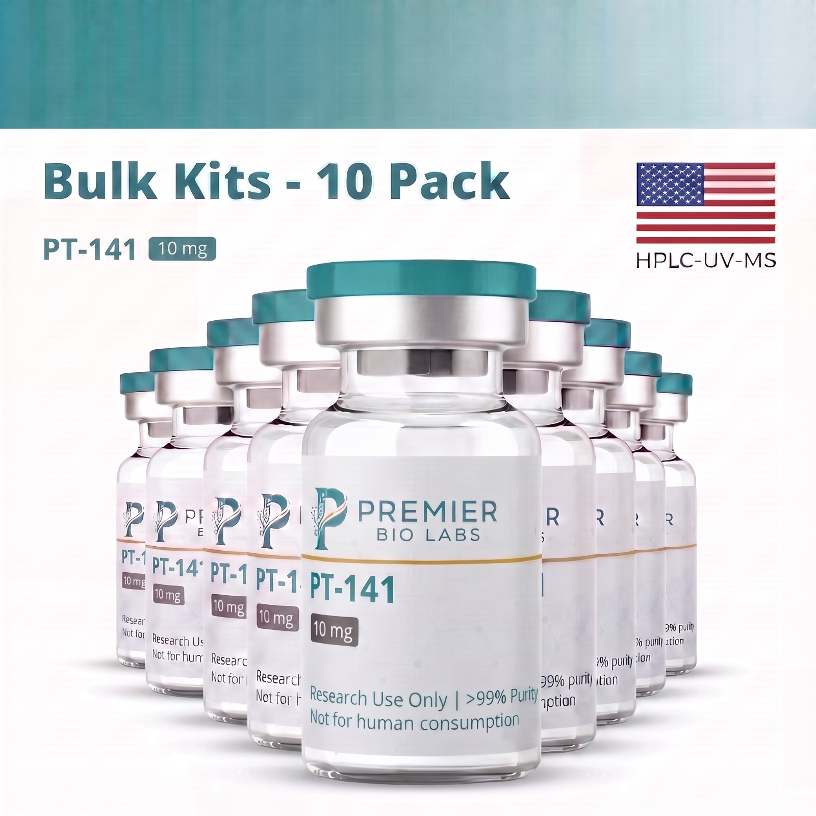PT-141 10mg Bulk Kit – 10 Pack