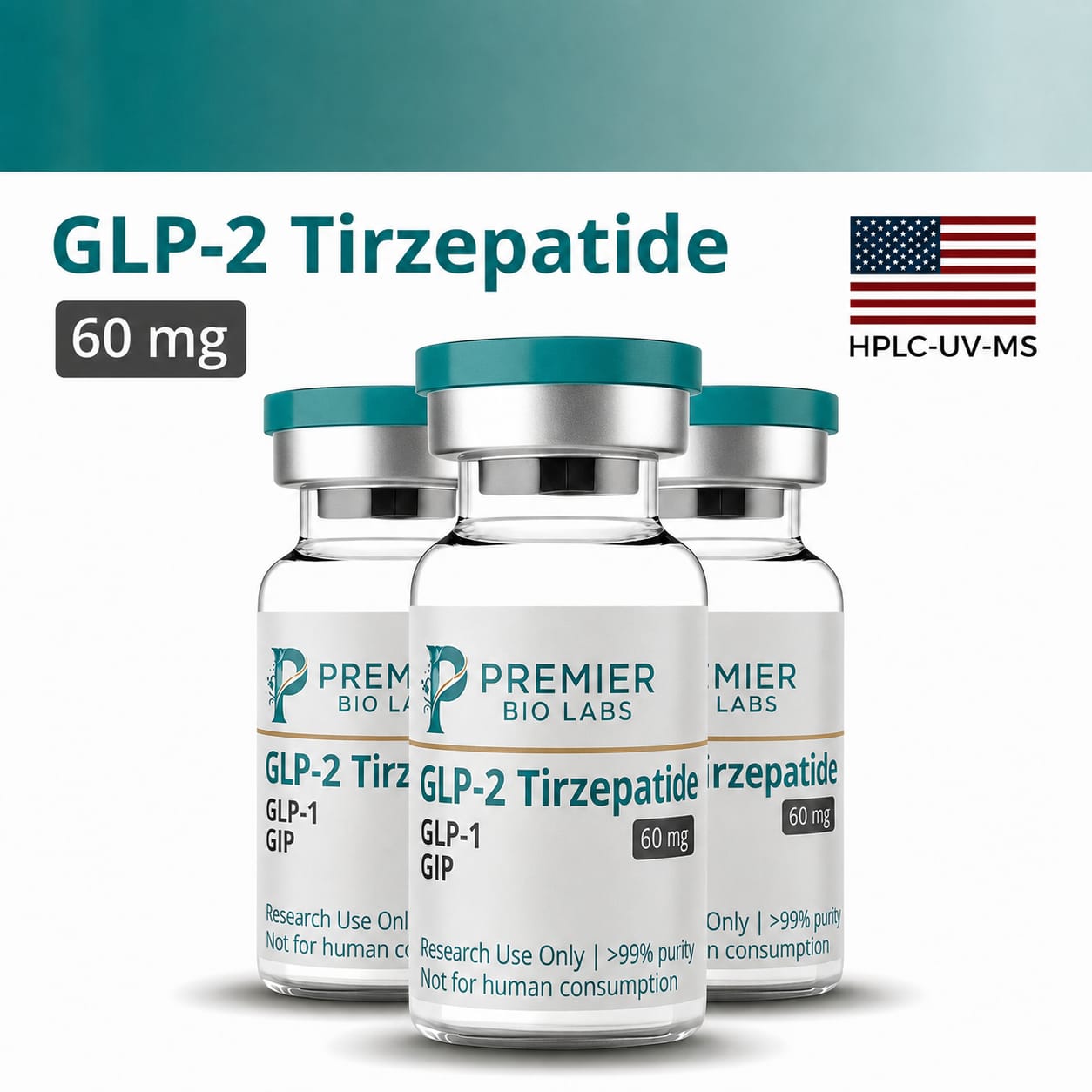 GLP-2 Tirzepatide 60mg Bulk Kit – 3 Pack
