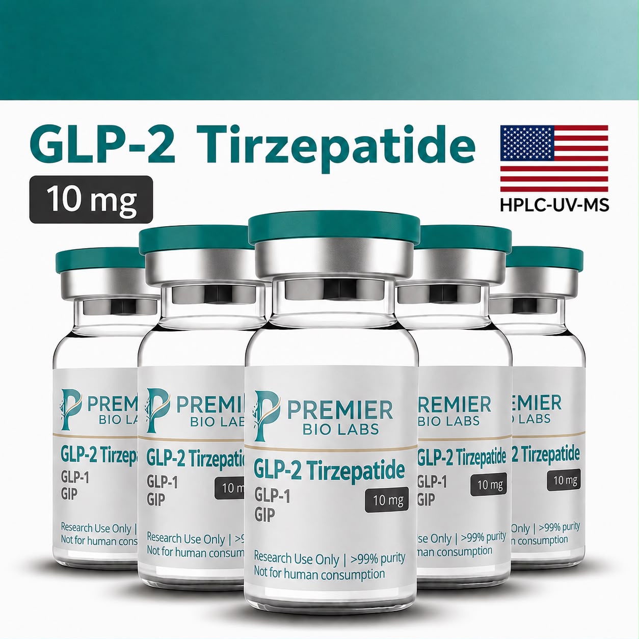 GLP-2 Tirzepatide 10mg Bulk Kit – 5 Pack