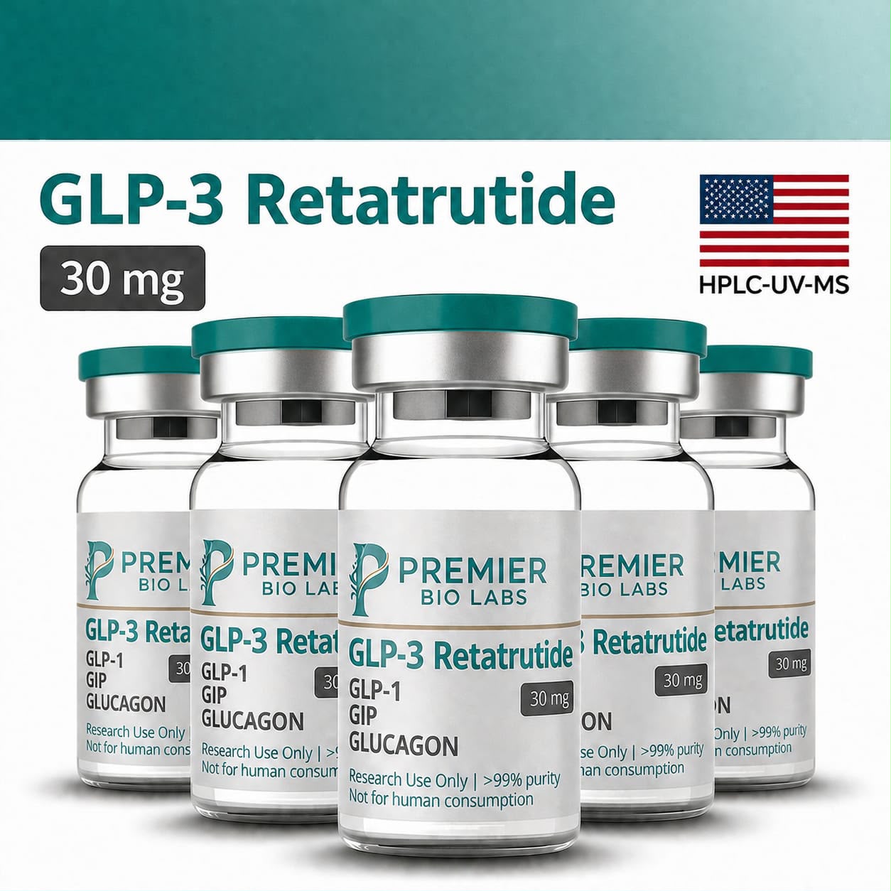 GLP-3 Retatrutide 30mg Bulk Kit – 5 Pack