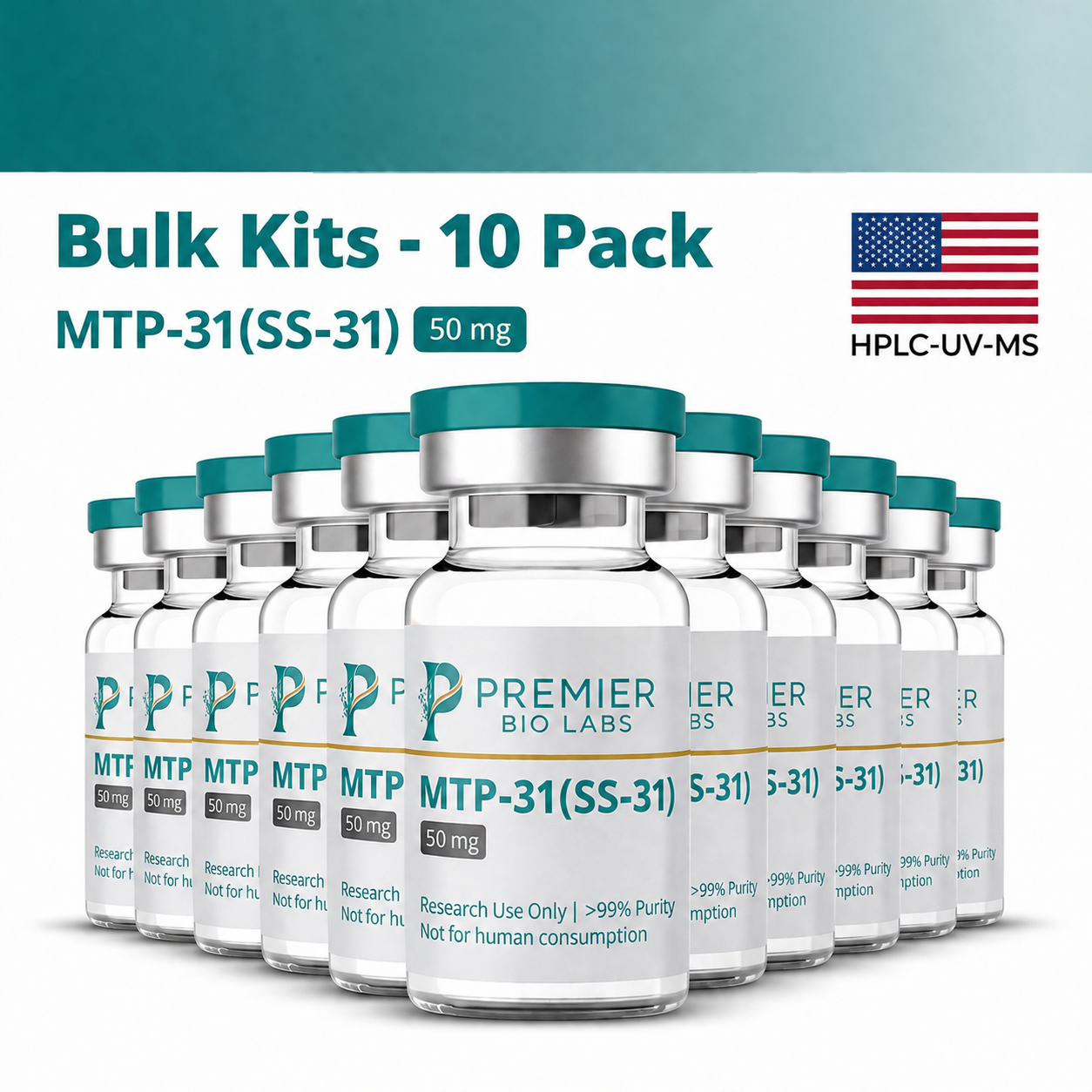 MTP-31 (SS-31) 50mg Bulk Kit – 10 Pack