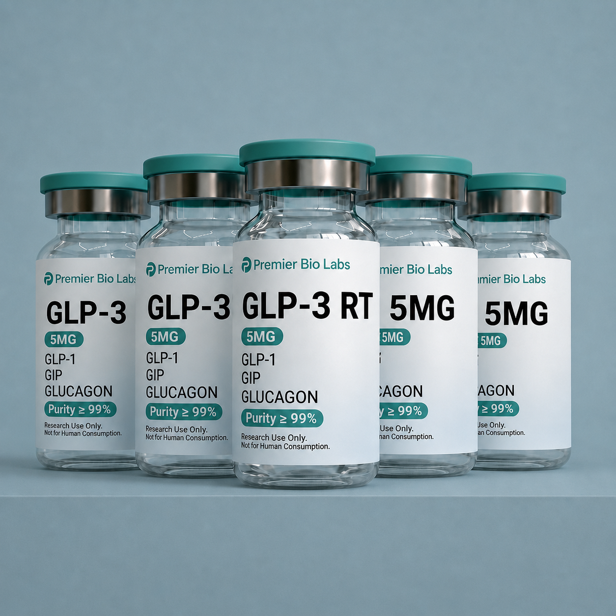 GLP-3 RT 5mg Bulk Kit – 5 Pack