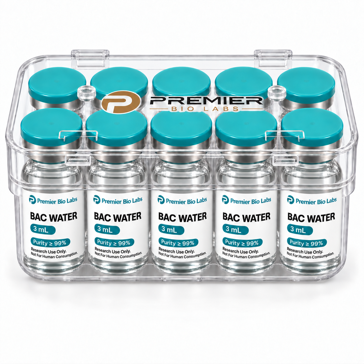 Bacteriostatic Water 3mL Bulk Kit 10 Pack